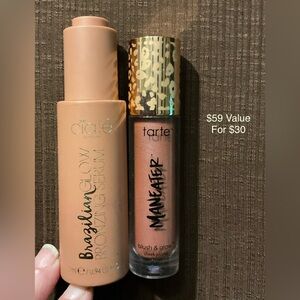 Ciaté London Brazilian Glow Bronzing Serum and Tarte Maneater Blush & Glow Set